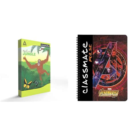 Classmate Notebook Unruled Classmate Pulse Spiral Notebook Mm