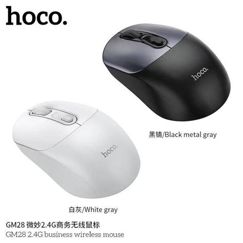 Hoco GM28 เมาส์ไร้สาย เชื่อมต่อ USB 2.4G 800-1600 DPI ปุ่มกด 4 ปุ่ม ...
