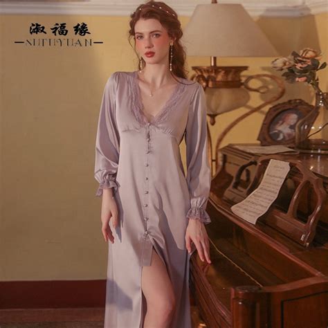 Sfy8513 Erotic Satin Long Dress For Lady Sexy Asian Sex Women Princess Elegant Night Dress