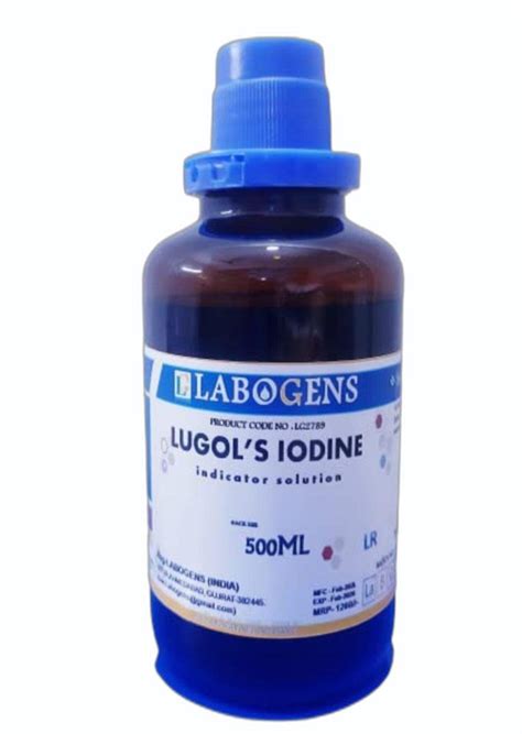 500ml Rohini Lugols Iodine Indicator Solution At ₹ 1260bottle