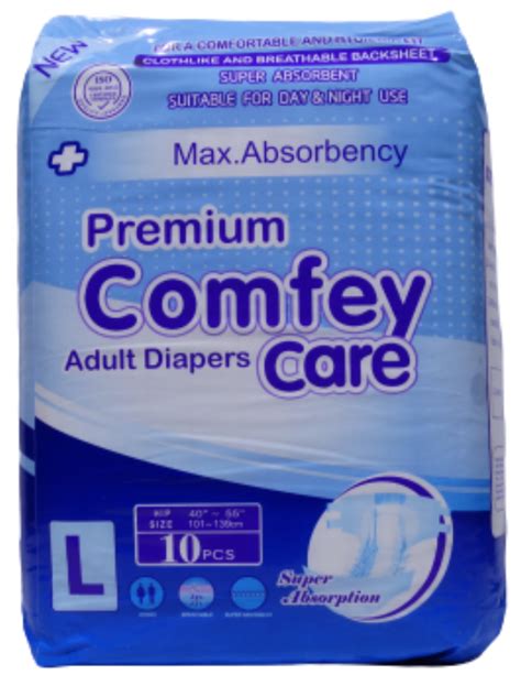 Comfey Care Premium Adult Diapers Large Pieces Shop Today