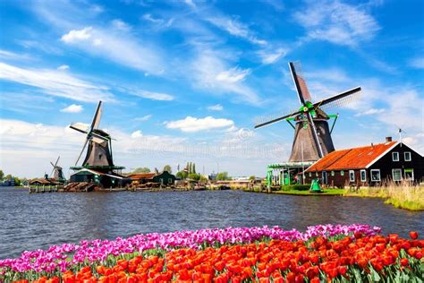 Typical Iconic Landscape In The Netherlands Europe Traditional Old