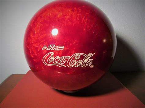 Vintage Coca Cola Amf Bowling Ball Undrilled Etsy