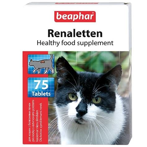 Beaphar Renaletten - Supplement for Cats with Kidney Diseases, 75 tabl