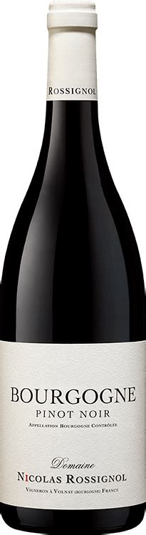 Domaine Nicolas Rossignol Bourgogne Pinot Noir 2018 Millesima Sg