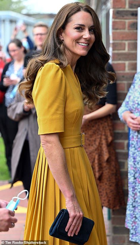 Kate Middleton Wears Karen Millen Dress At Royal Surrey County Hospital