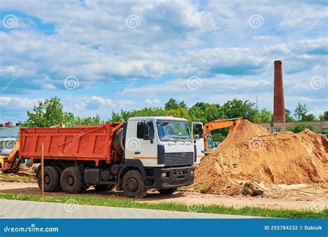 Dumper Truck At Construction Site Stock Photo Image Of Lorry Work