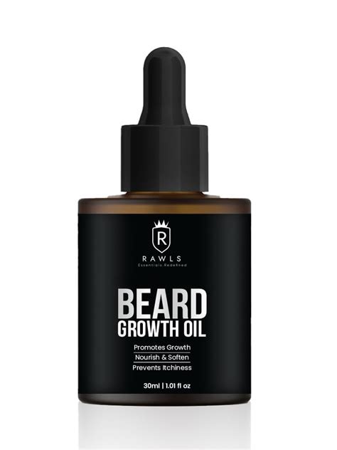 Rawls Beard Growth Oil 30ml Natural Hair Oil For Thicker And Longer