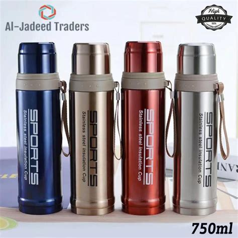 Sports Vacuum Flask 750ML Stainless Steel Water Bottle Hot And Cold Thermos Travel Vacuum