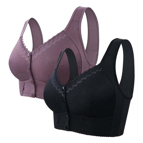 Moona Bra For Senior Front Closure Breathable Bra For Seniors Wirefree