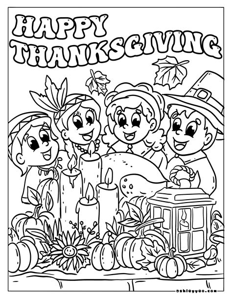 Thanksgiving Coloring Pages For Children
