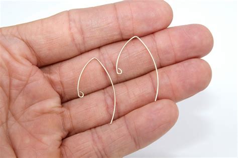 K Gold Filled Ear Wire Hooks V Hook Wire Earring Findings