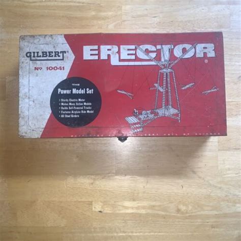 Vintage 1950s Gilbert Erector Set No 10041 Power Model Set Ebay