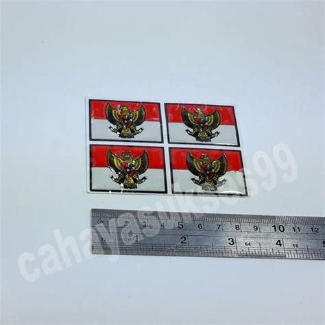 Sticker Timbul Merah Putih Garuda Segi Size Kecil Cmx Cm Emblem