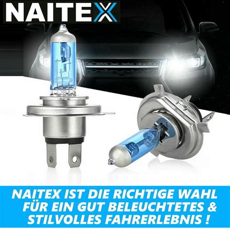 Naitex Super White H K W Halogen Lampen Xenon Look Effekt Birnen