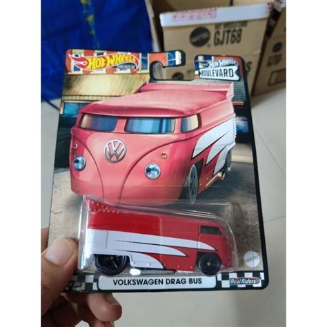 Volkswagen T1 Drag Bus Hot Wheels Rubber Tyre Marvel Captain America Shopee Malaysia