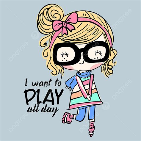 T Shirt Printing Clipart Hd Png Hand Drawn Cute Girl For T Shirt