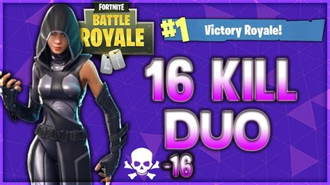 16 KILL DUO FORTNITE BR PS4 YouTube