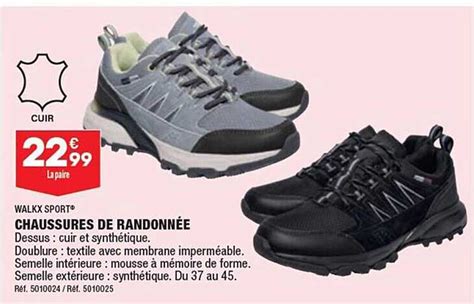 Promo Chaussures De Randonn E Walkx Sport Chez Aldi Icatalogue Fr