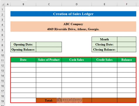 How to Create Sales and Purchase Ledger in Excel - ExcelDemy