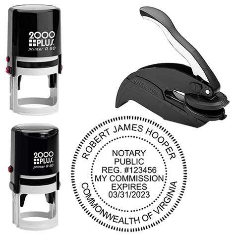 Virginia Notary Round Seal All State Notary Supplies