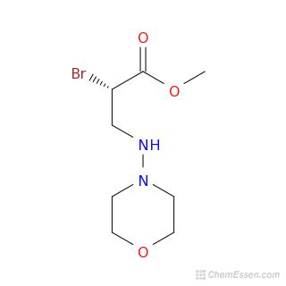 Methyl 2-bromo-3-(morpholin-4-ylamino)propanoate Structure ...