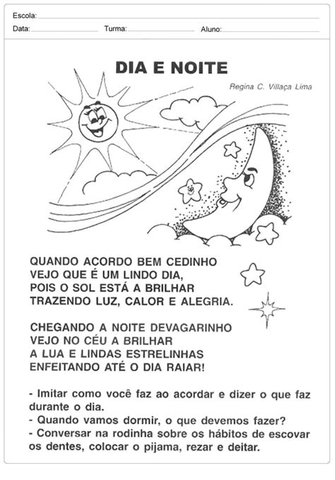 Atividades Dia E Noite