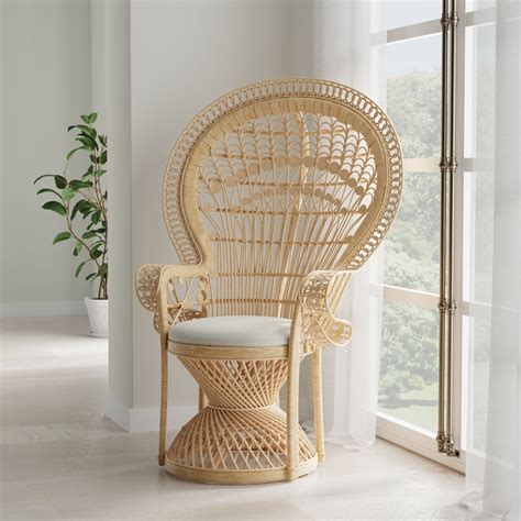 Grand Peacock Chair In Rattan Kouboo