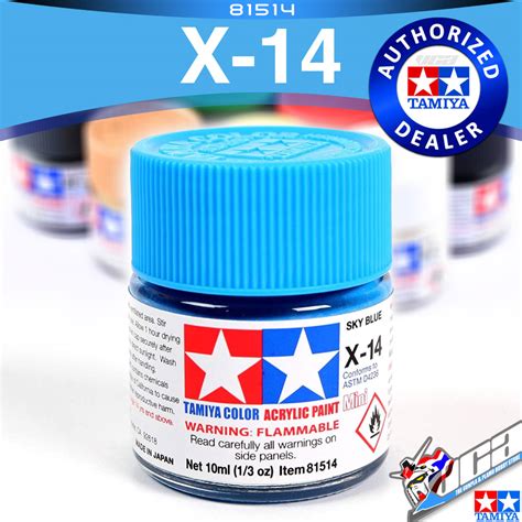 Tamiya Color 81514 ACRYLIC PAINT MINI X 14 SKY BLUE Inspired By