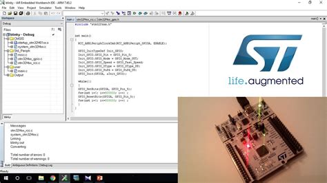 Stm F Arm Cortex M Blink An Led Using Stm Series Boards