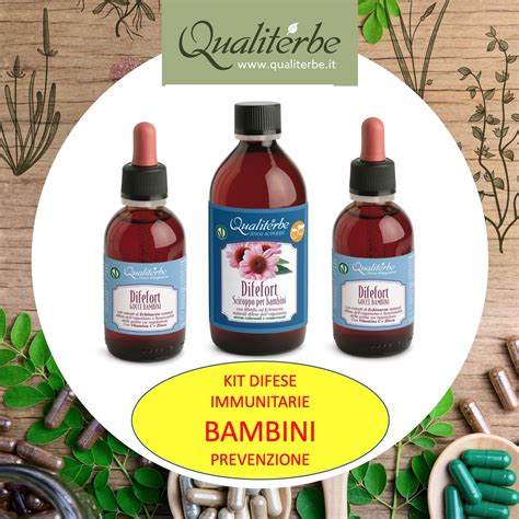 Kit Difese Immunitarie Bambini Prevenzione Qualiterbe Erboristeria E