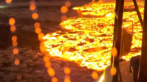 Iceland volcano: Construction workers flee lava near Grindavik | World ...