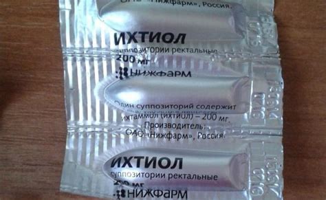 Ихтиоловые свечи при геморрое: применение и дозировка, отзывы