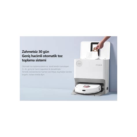 Lydsto W2 Lite 8000 Pa Sterilizasyonlu Su & Toz Toplama Üniteli Yapay ...