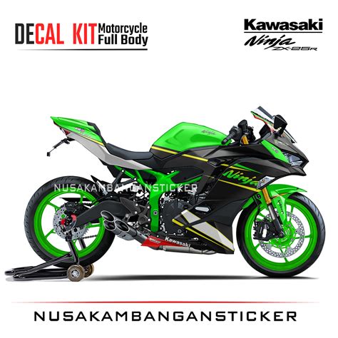 Decal Stiker Kawasaki Ninja Zx R Strip Hijau Sticker Full Body