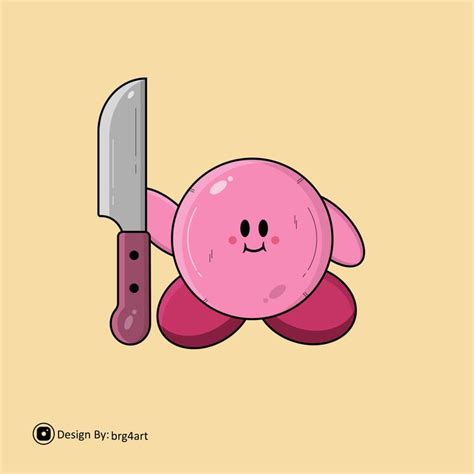 a pink stuffed animal with a knife sticking out of it's back end, on a ...