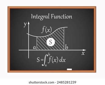 Integral Function Diagram Integral Calculus Mathematics Stock Vector