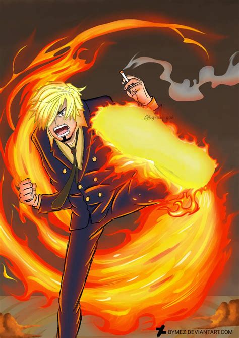 Sanji Diable Jambe One Piece By Bymez On Deviantart