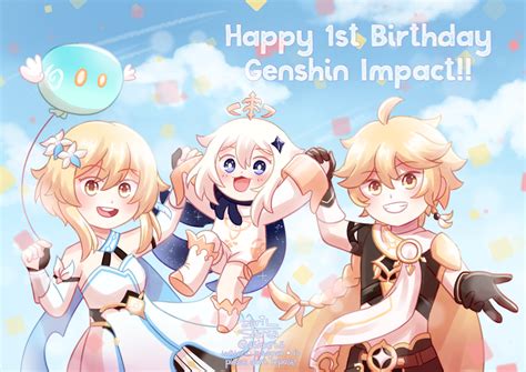 Happy Anniversary Genshin Impact! 🥳💕 : r/Genshin_Impact