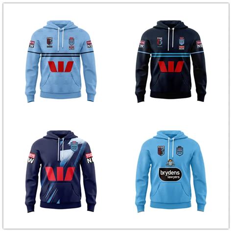 New Nsw Blues Rugby Hoody Herren Sportwear Pullover Outdoor