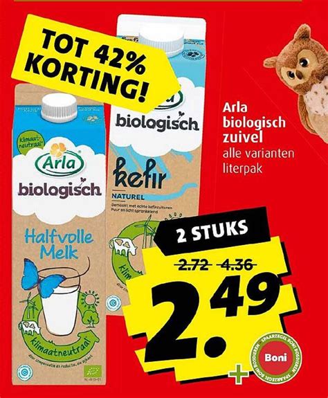 Arla Biologisch Zuivel Aanbieding Bij Boni