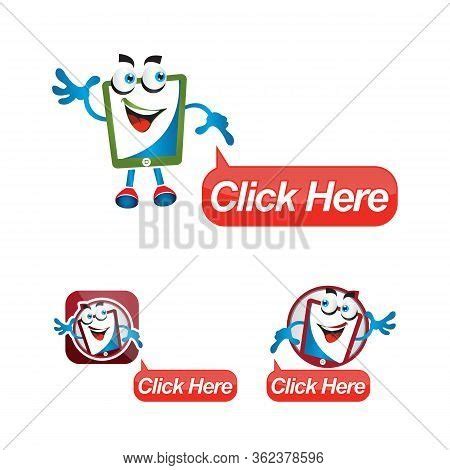 Click Here Cartoon Vector & Photo (Free Trial) | Bigstock