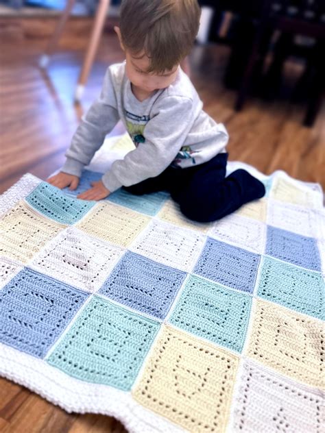 Pattern: Abc's Alphabet Crochet Baby Blanket - Etsy