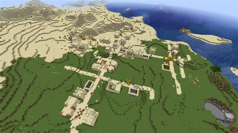 Desert Village At Spawn Seed Minecraft Map