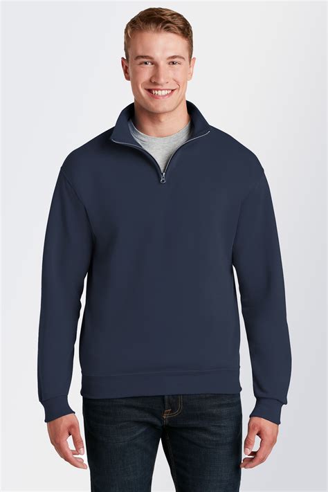 Bulk Order Cadet Collar Quarter Zip Sweatshirt By Jerzees University Tees