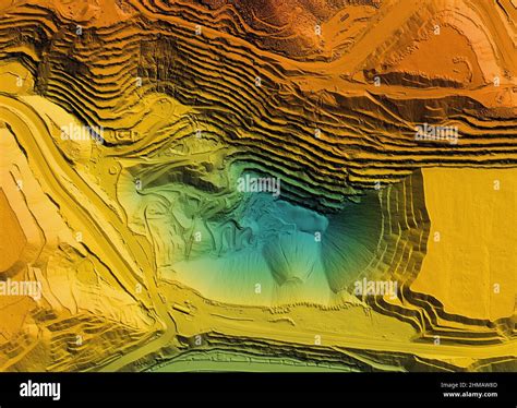 Modelo De Elevaci N De Una Mina Producto Gis Hecho Despu S De Procesar