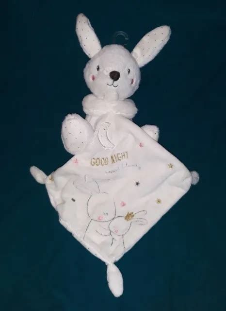 PELUCHE DOUDOU LAPIN Blanc Mouchoir SIMBA NICOTOY Good Night Sweet