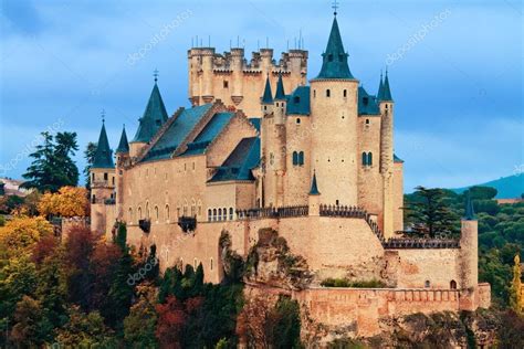 alcazar castle  segovia spain stock photo mmedp