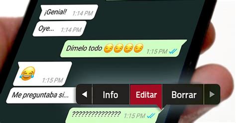 Whatsapp Te Permitir Editar Los Mensajes Ya Enviados Tecnobit