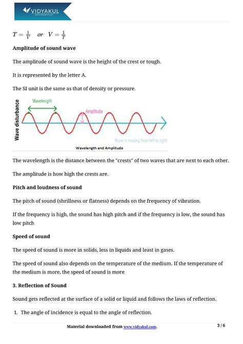 Class 9th Science Sound Ncert Notes Cbse 2023